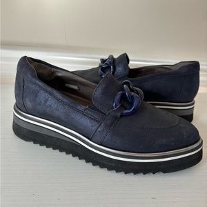 Softwaves women’s platform slip on shoes size 39 8 blue terracare